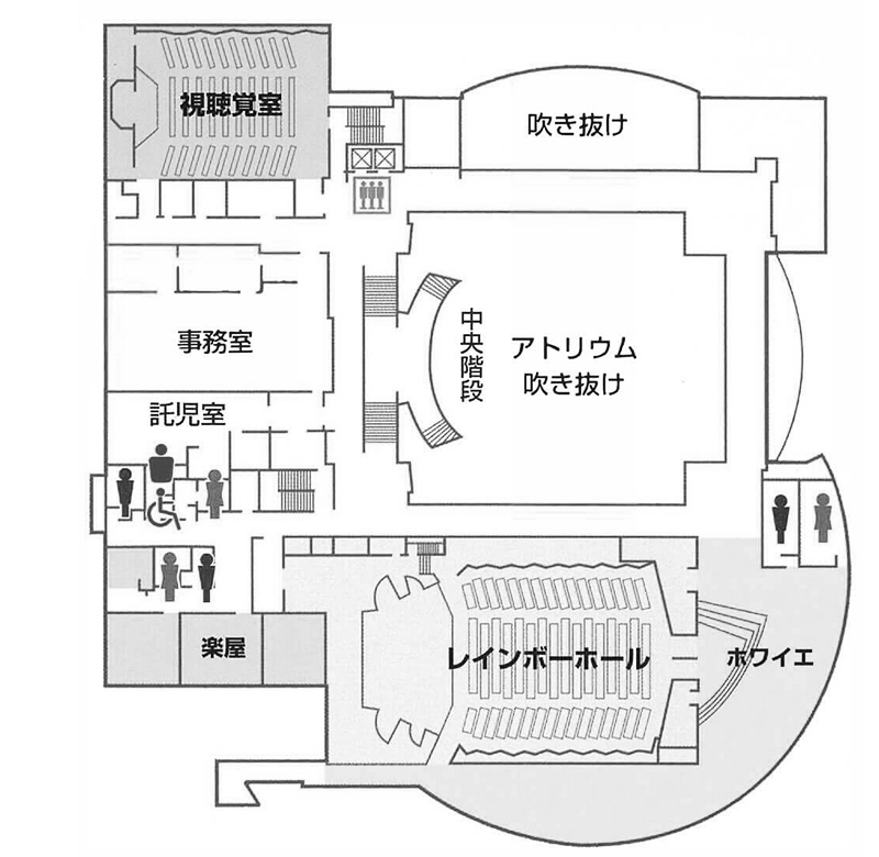 とかちプラザ2階フロアマップ